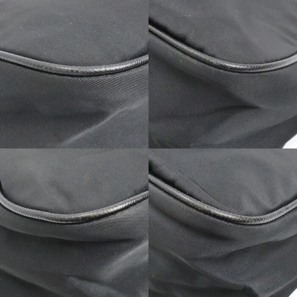 Prada Triangle Logo Tessuto Shoulder Bag Black - Picture 5 of 8